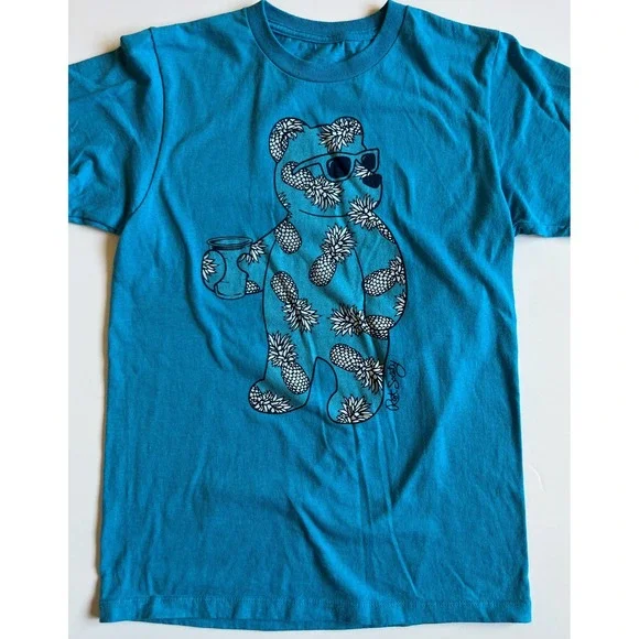 RIOT SOCIETY -Lot of 2 -Mens Short Sleeve T-shirts-Red Solo Cup Party Bear-Small - Picture 2 of 7